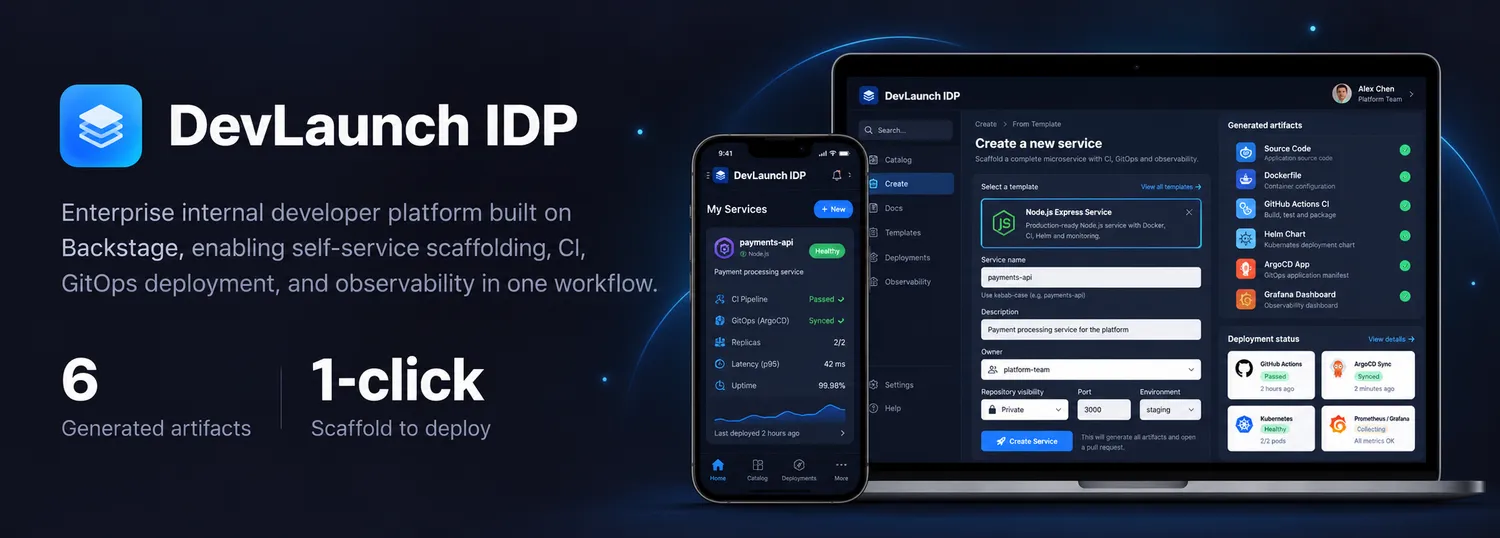 DevLaunch — One-click golden path to production